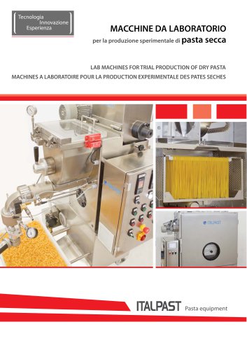 LAB MACHINES FOR TRIAL PRODUCTION OF DRY PASTA