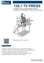 130.1 TV / AUTOMATIC TOTAL VACUUM PRESS FOR THE PRODUCTION OF SHOR-TCUT AND LONG-CUT PASTA