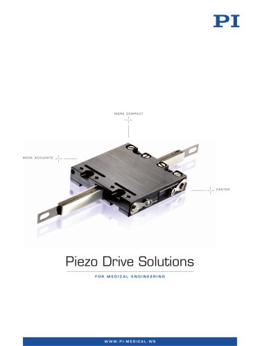 Piezo Drive Solutions for Medical Engineering