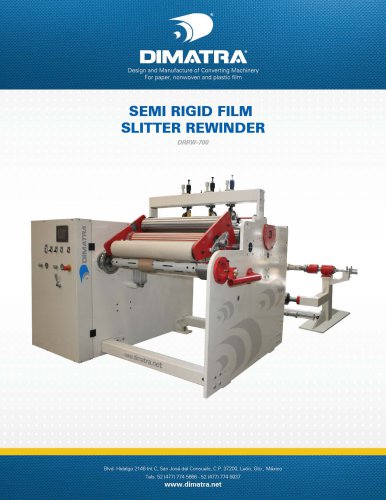 Semi Rigid Film Slitter Rewinder