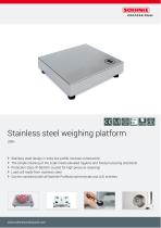 Stainless steel weighing platform 289x