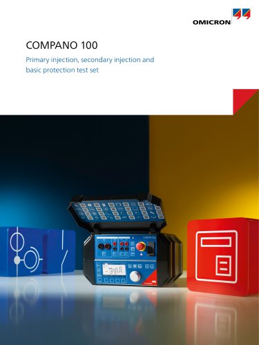 COMPANO 100 - Primary injection, secondary injection and basic protection test set