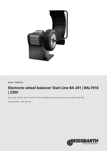 Electronic wheel balancer Start Line BA 201 | RAL7016 | 230V