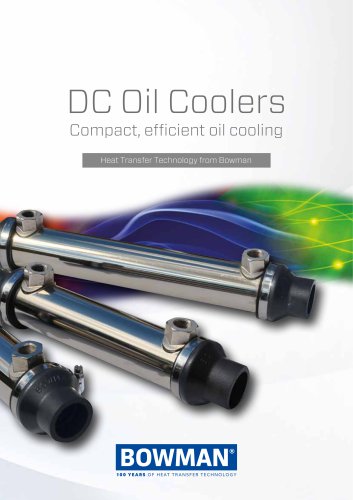 DC Oil Coolers Compact, efficient oil cooling