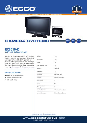 EC7010-K 7.0” LCD Colour System