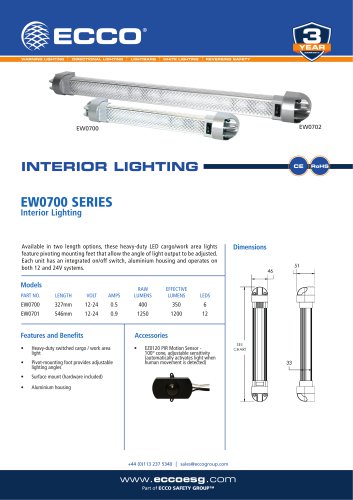 EW0700 SERIES Interior Lighting