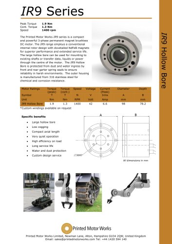 IR9 Series Hollow Bore