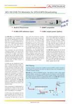 MO-180 DVB-T and DVB-H modulator