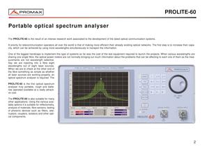 PROLITE-60 Field Optical spectrum analyser