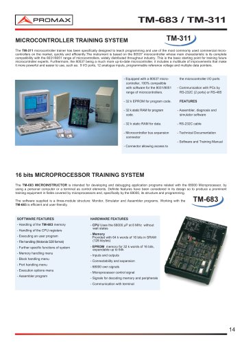 TM-683 Microprocessor training system