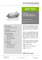 datasheet DCT 531i