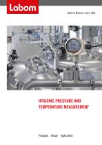 HYGIENIC PRESSURE AND TEMPERATURE MEASUREMENT