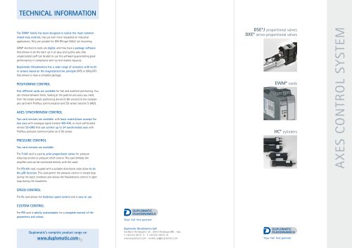 Leaflet Axes Control System