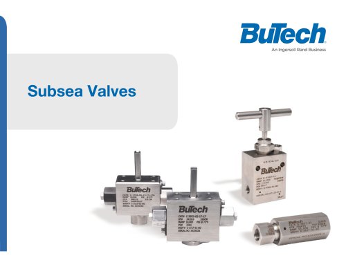 Subsea Valves