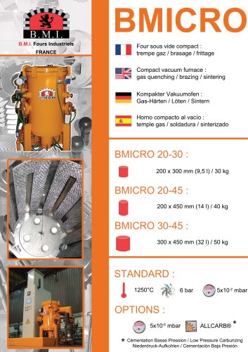 BMICRO compact  vacuum quenching furnace