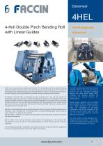 Faccin 4-Roll Double Pinch Plate Roll 4HEL Series