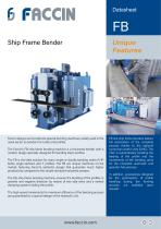 Faccin Hydraulic Ship Frame Bender FB Series