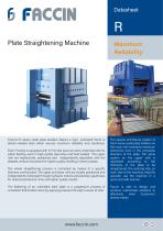 Plate Straightening Machine - Plate Leveler - R Series