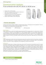 Communication modules UEC1P5, UEC6C & UEC80 series