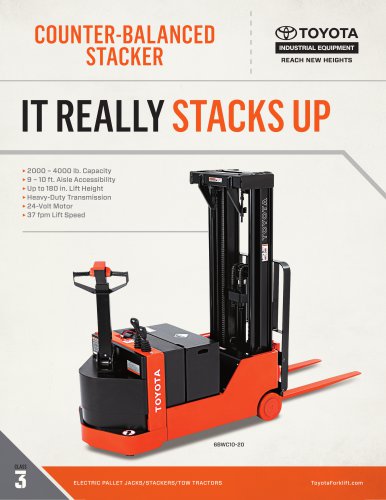 COUNTER-BALANCED STACKER