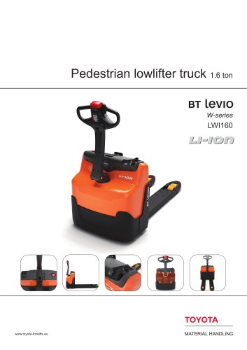 BT Levio W-series - Pedestrian lowlifter truck 1.6 ton