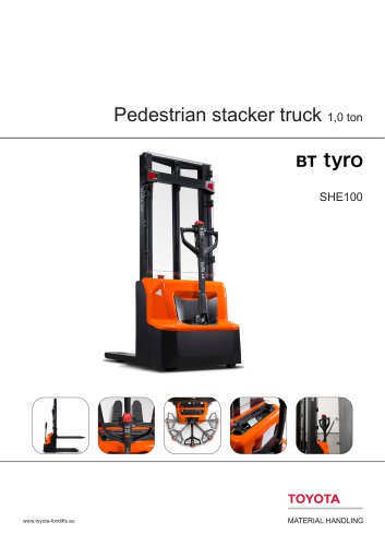 BT Tyro SHE 100 - Pedestrian stacker truck 1,0 ton