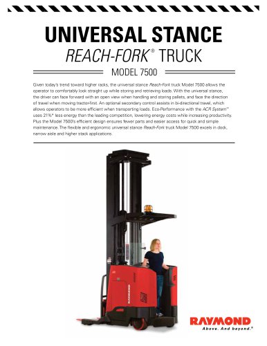 7000 Series Reach-Fork Truck Universal Stance