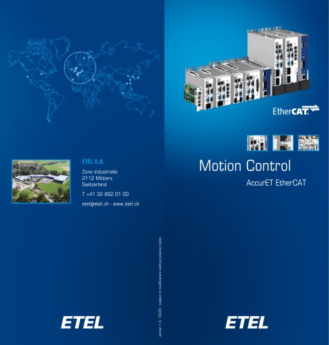 Motion Control - ACCURET EtherCAT flyer