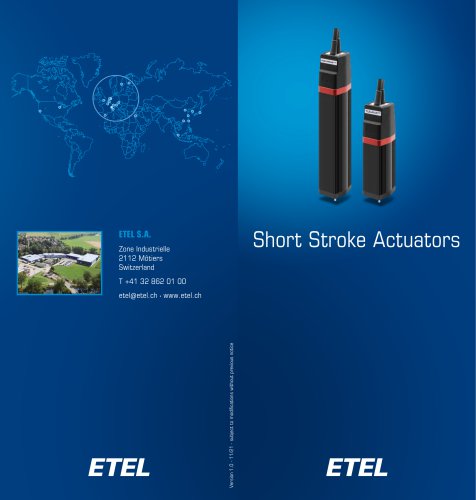 ST Short Stroke Actuators flyer