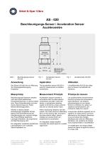 Accelerometer standard -24 Vdc AS-020