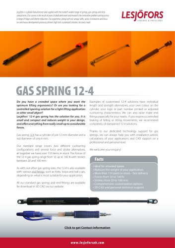 Gas Springs 12-4