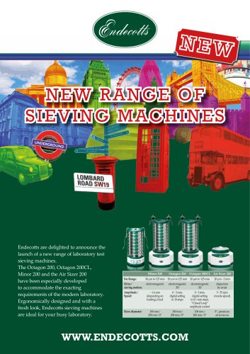 NEW RANGE OF SIEVING MACHINES