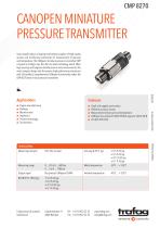 CANOPEN MINIATURE PRESSURE TRANSMITTER CMP 8270