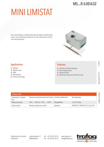 Data Sheet MS...R 630/632