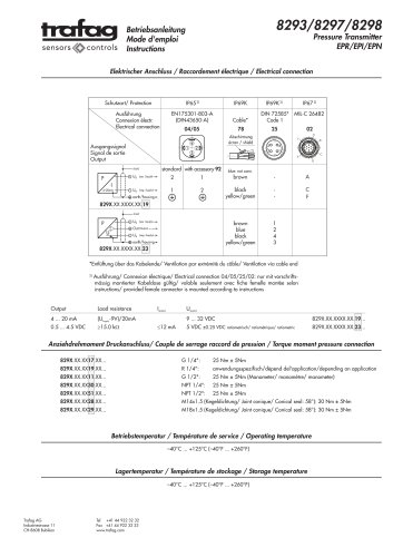 Instruction EPI 8297