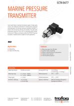MARINE PRESSURE TRANSMITTER ECTN 8477