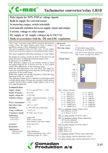 Tachometer converter