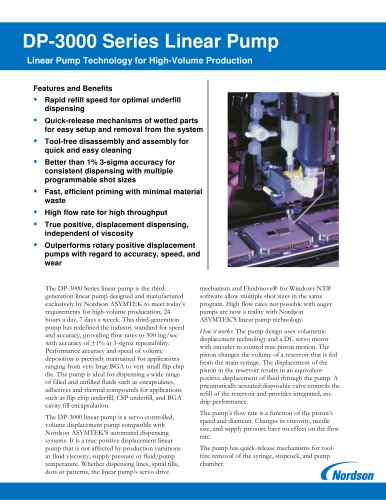 DP-3000 Linear Positive Displacement Pump