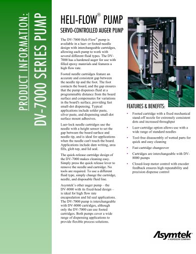 DV-7000 Heli-flow® Servo-Controlled Auger Pump