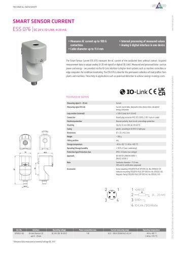 Datasheet ESS 076