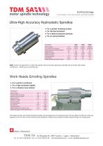 Ultra-High Accuracy Hydrostatic Spindles