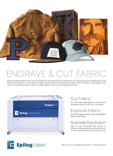 Engrave & Cut fabric