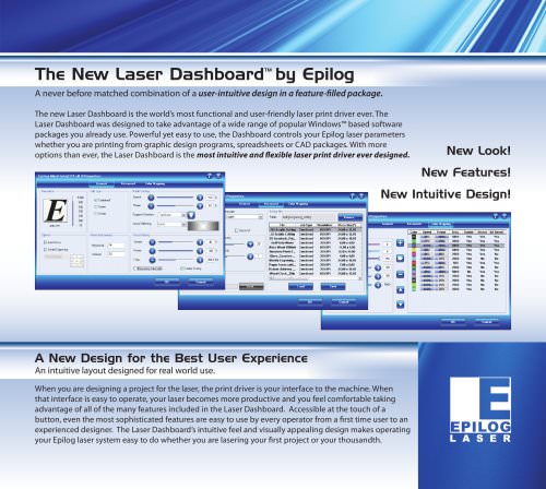 Epilog Dashboard Driver Brochure