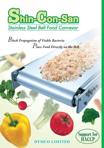 All stainless steel food conveyor