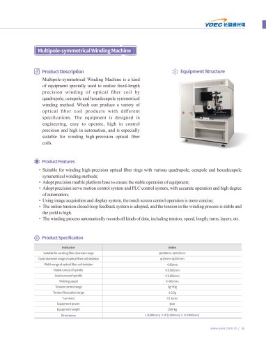 Fiber optic coil winding machine