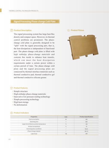 Signal Processing Phase-change Cold Plate