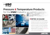 Pressure & Temperature Products for the  H VA C    Industry