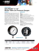 SOLFRUNT® 4-1/2"  Model 1929 Low Pressure Gauges