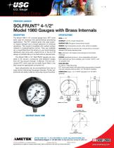 SOLFRUNT® 4-1/2" Model 1980 Gauges with Brass Internals