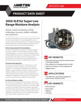 3050-SLR for Super Low Range Moisture Analysis